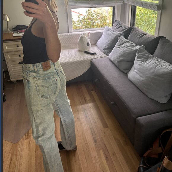 VINTAGE STONEWASH USA LEVIS 🔥 28/28 - Picture 7 of 16